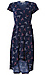 Tropical Faux Wrap Dress Thumb 1