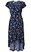 Floral Faux Wrap Dress Thumb 1