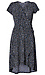 Faux Wrap Short Sleeve Dress Thumb 1