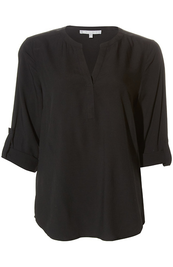 Daniel Rainn Split Neck Blouse Slide 1