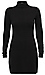 Mock Neck Long Sleeve Dress Thumb 1