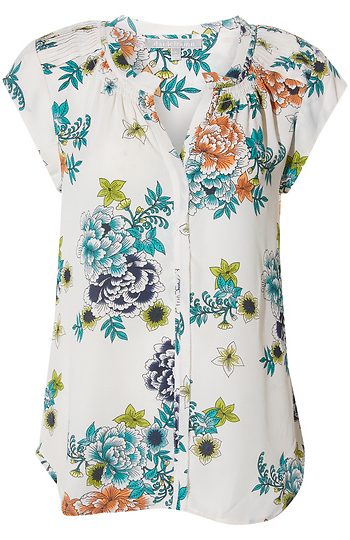 Daniel Rainn Split Neck Blouse Slide 1