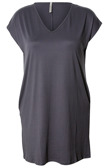 V-Neck Dolman Sleeve Mini Dress Slide 1