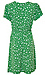 V-Neck Button Front Dress Thumb 2
