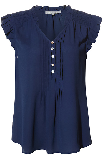 Daniel Rainn Flutter Sleeve Top Slide 1