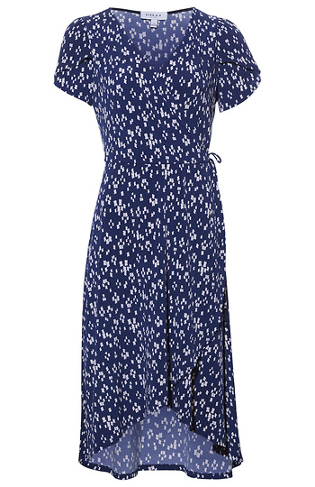 High Low Faux Wrap Dress Slide 1