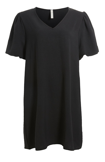 V-Neck Puff Sleeve Dress Slide 1