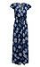 Surplice Floral Print Maxi Dress Thumb 1