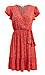 Surplice Floral Mini Dress Thumb 1