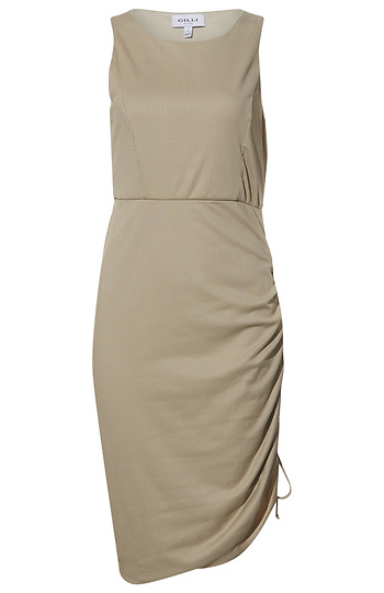 Sleeveless Tie Side Ruched Dress Slide 1