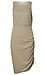 Sleeveless Tie Side Ruched Dress Thumb 1