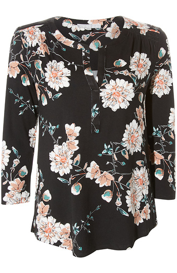 Daniel Rainn Floral Top Slide 1