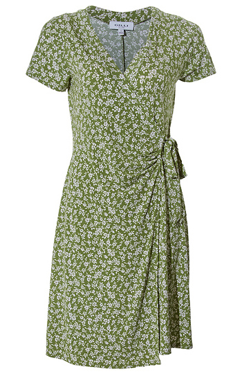 Floral Wrap Dress Slide 1
