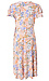 Double Layered Sleeve Floral Wrap Midi Dress Thumb 2