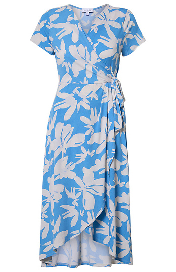Floral Wrap Dress Slide 1