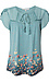 Daniel Rainn Short Contrast Sleeve Blouse Thumb 1