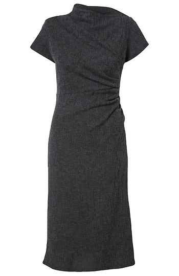 Cowl Tunic Neck Dress Slide 1