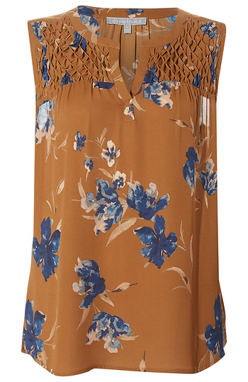 Daniel Rainn Split Neck Floral Top Slide 1
