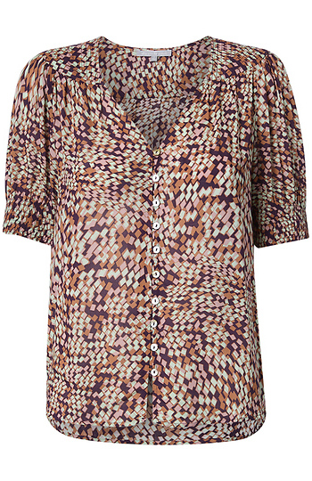 Daniel Rainn Short Sleeve Printed Top Slide 1
