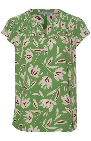 Daniel Rainn Short Sleeve Floral Blouse Slide 1