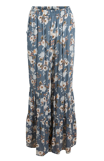 Tiered Floral Print Pants Slide 1