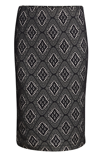 Lace Detail Pencil Skirt Slide 1