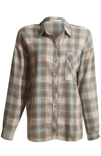 Plaid Button Down Shirt Slide 1