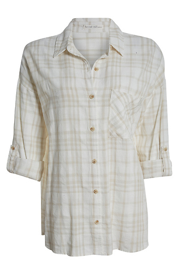 Plaid Button Down Shirt Slide 1