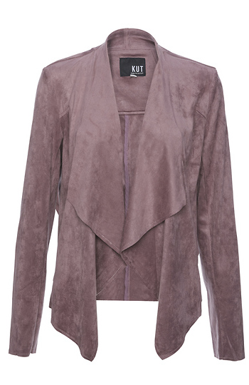 KUT from the Kloth Tayanita Draped Moto Jacket Slide 1