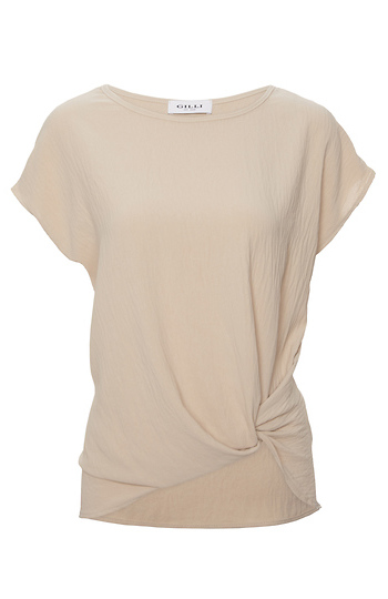 Side Knot Short Sleeve Top Slide 1
