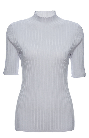 525 America Mock Neck Short Sleeve Top Slide 1