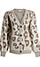 Animal Print Button Front Cardigan Thumb 1