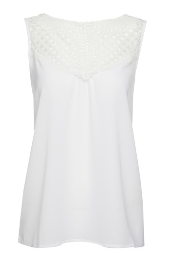 Sleeveless Crochet Top Slide 1