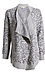 Open Front Animal Print Cardigan Thumb 1