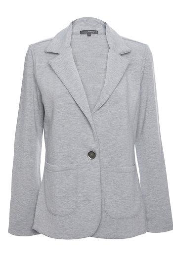 Knit Notched Blazer Slide 1