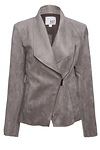 Kut from the Kloth Faux Suede Drape Collar Jacket