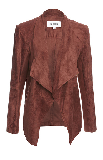 BB Dakota Faux Suede Jacket Slide 1