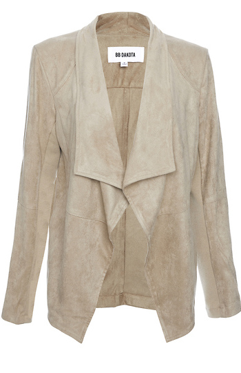 BB Dakota Faux Suede Jacket Slide 1