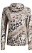 Cowl Neck Animal Print Long Sleeve Thumb 1