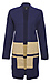 Open Front Wide Stripes Cardigan Thumb 1