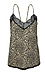 Leopard Print Lace Trim Cami Thumb 1
