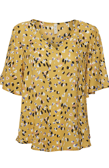 Short-Sleeve Multi Print Top Slide 1