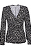 Veronica M Shirred V Neck Top Thumb 1