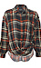 BeachLunchLounge Twist Front Plaid Top Thumb 1