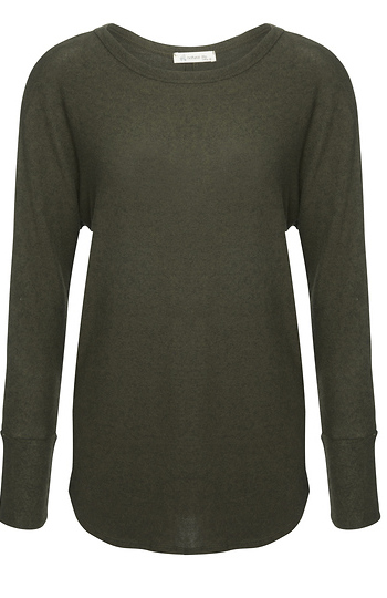 Boat Neck Brushed Hacci Slide 1