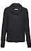 Cowl Neck Brushed Waffle Knit Top Thumb 1