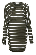Striped Brushed Long Sleeve Top