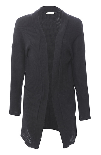 Brushed Waffle Knit Cardigan Slide 1
