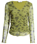 Vero Moda Ruched Front Long Sleeve Top