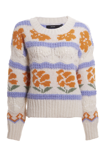 Floral Knit Sweater Slide 1